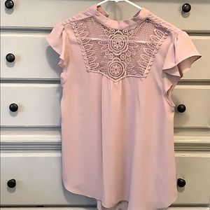 Embellished pink/purple color blouse from express